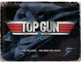Placă metalică Top Gun - The Need for Speed - Tomcat