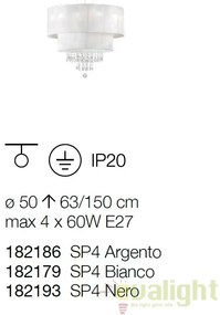 Candelabru clasic / Lustra design elegant OPERA SP4 bianco 182179