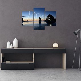 Tabloul - plaja în apus de soare (90x60 cm)