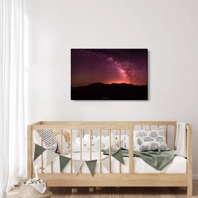 Tablou calea lactee roz (90x60 cm)