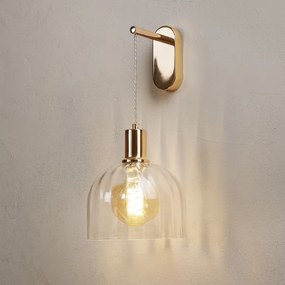 Aplică de perete VIVE 1xE27/15W/230V auriu