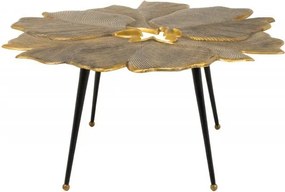 Masuta cu aspect deosebit Ginkgo Leafs 95cm, auriu