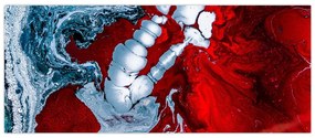 Tablou cu pete abstarcte (120x50 cm)