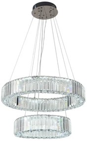 Lustră LED dimabilă pe cablu LED/65W/230V 3000-6500K crom + telecomandă