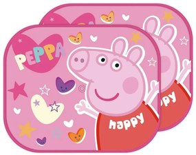 Purcelușa Peppa Happy parasolar pentru fereastră, 2 buc
