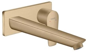 Baterie lavoar incastrata Hansgrohe Talis E pipa 22.5 cm bronz periat