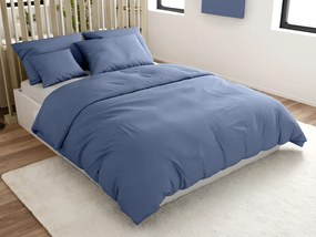 Lenjerie de pat din bumbac LUX albastra cu buzunar hotelier Dimensiune lenjerie de pat: 70 x 90 cm | 140 x 200 cm