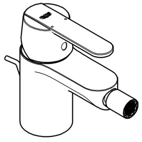 GROHE 32885000 - Baterie pentru bideu GET DN 15, crom lucios