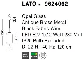 Lustra, Pendul modern Lato 22cm