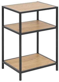 Noptieră SARON stejar/negru