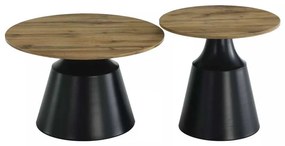 Măsuță de cafea Kioni II, stejar artisan / negru