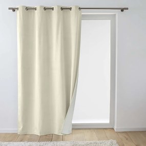 Draperie crem termoizolantă din catifea 140x260 cm Polarchic – douceur d'intérieur