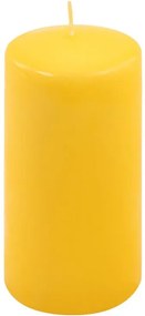 Set de lumânări stâlp, 15 cm, Ø 7,5 cm, galben, 2 buc