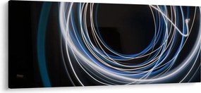 Tabloul cu linii albastre (120x50 cm)
