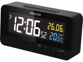 Sencor SDC 4800 B ceas cu alarmă și termometru ,negru