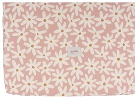 Cearceaf pentru copii din bumbac pentru pătuț cu elastic 80x160 cm Blush Daisies – Malomi Kids