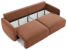 Canapea cărămizie extensibilă/cu spațiu de depozitare 238 cm Kalena – Makamii