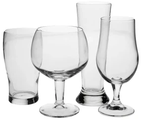 Set 4 pahare Bere Hans, sticla,