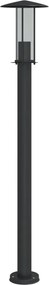 vidaXL Lampă exterioară de podea, negru, 100 cm, oțel inoxidabil