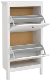 Suport pentru pantofi Real îngust, alb