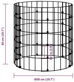 Compostor de gradina, O50x50 cm, otel galvanizat 1, O 50 x 50 cm