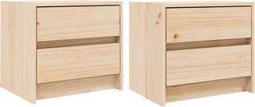 vidaXL Noptiere, 2 buc., 40x31x35,5 cm, lemn masiv de pin