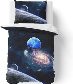 Lenjerie de pat din bumbac Univers 3D, 140 x 200 cm, 70 x 90 cm