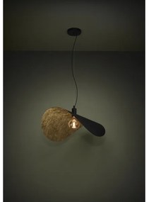 Lustră pe cablu Eglo 390429 SACEDA 1xE27/40W/230V 80 cm negru/auriu