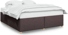 vidaXL Cadru de pat fără saltea, maro închis, 180x200 cm, textil