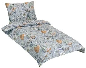 Lenjerie de pat creponată Bellatex Frunze, 140 x 200 cm, 70 x 90 cm