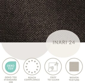 Pat boxspring maro cu spațiu de depozitare 180x200 cm Caya – Maison de Rêve