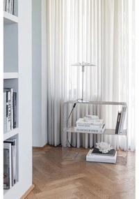 Bibliotecă de perete argintiu-lucios din metal 70x30 cm Wire – Mette Ditmer Denmark