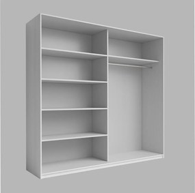 Dulap lemn masiv Lunaris –, 270 × 210 × 61 cm - Stejar deschis