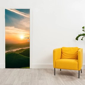 Fototapet pentru ușă - Răsărit de soare la mare (95x205cm)