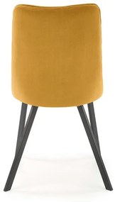 Scaun K450 velvet mustariu