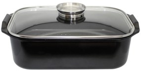 Elo 89940 Tavă de copt cu capac din sticlă șimâner aromatic Duo Vital 40 x 26 cm