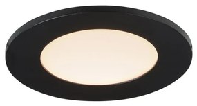 Spot incastrabil LED pentru baie IP65 Leonis negru 2700K