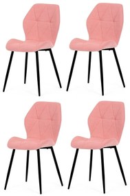 Set de scaune de sufragerie CT-285 PINK2, 4 buc.
