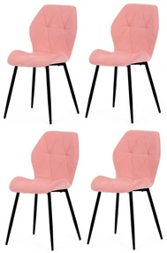 Set de scaune de sufragerie CT-285 PINK2, 4 buc.