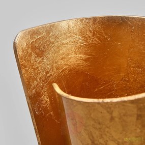 Veioza aurie cu abajur din sticla curbata Imagine I-IMAGINE-L-ORO FE