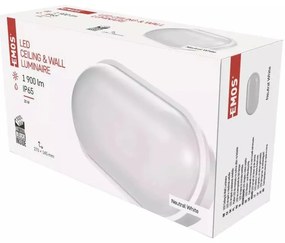 Plafonieră albă LED 14.5x27 cm Qari – EMOS