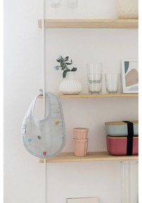 Bavețică din muselină Kindsgut Dots, gri