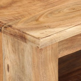 Comoda TV, maro, 110x30x40 cm, lemn masiv de acacia 1, Maro