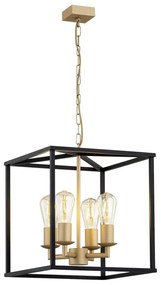 Lustra design modern Monzano negru, auriu