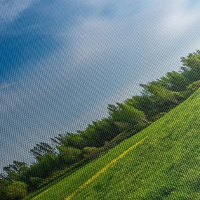Tablou cu luncă (cu ceas) (90x30 cm)