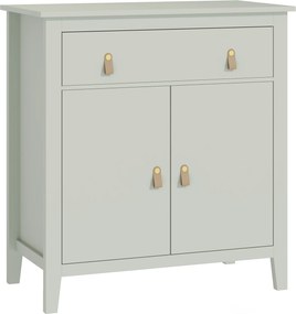 HOMCOM Bufet pentru living, corp de depozitare cu sertar, uși duble, poliță reglabilă, 80 x 40 x 90 cm, verde deschis | Aosom Romania