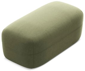 Taburet verde cu tapițerie din catifea Moana – Makamii