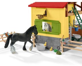 Grajd pentru cai cu accesorii Schleich 42485 , 60 x 40 x 29,5 cm