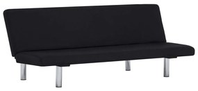282198 vidaXL Canapea extensibilă, negru, poliester