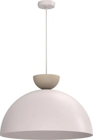 Lustră suspendată pe cablu NEVIS, 1x E27/15W/230V, Ø 50 cm, crem